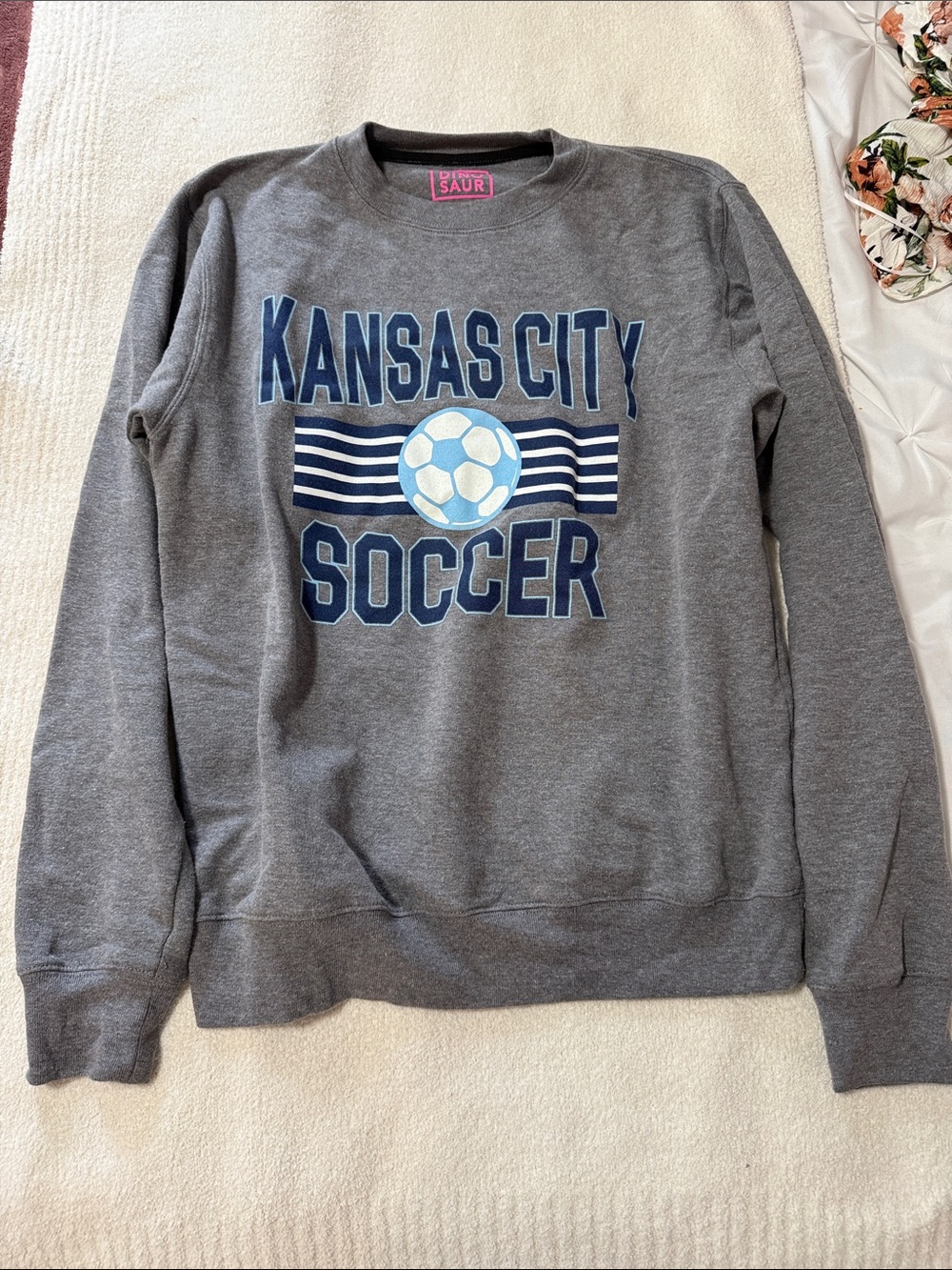 Kansas City Soccer Grey Crewneck Sweatshirt